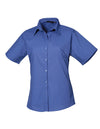 Premier Workwear Women´s Poplin Short Sleeve Blouse  --PW302