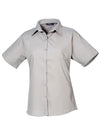 Premier Workwear Women´s Poplin Short Sleeve Blouse  --PW302