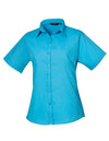 Premier Workwear Women´s Poplin Short Sleeve Blouse  --PW302