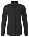 Premier Workwear Women’s Long Sleeve ‘Recyclight’ Poplin Shirt  --PW303