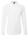 Premier Workwear Women’s Long Sleeve ‘Recyclight’ Poplin Shirt  --PW303