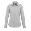 Premier Workwear Women´s Microcheck (Gingham) Long Sleeve Cotton Shirt  --PW320