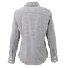 Premier Workwear Women´s Microcheck (Gingham) Long Sleeve Cotton Shirt  --PW320