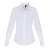 Premier Workwear Women´s Stretch Fit Poplin Long Sleeve Cotton Shirt  --PW344