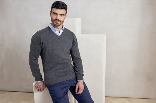 Premier Workwear Men´s V-Neck Knitted Sweater