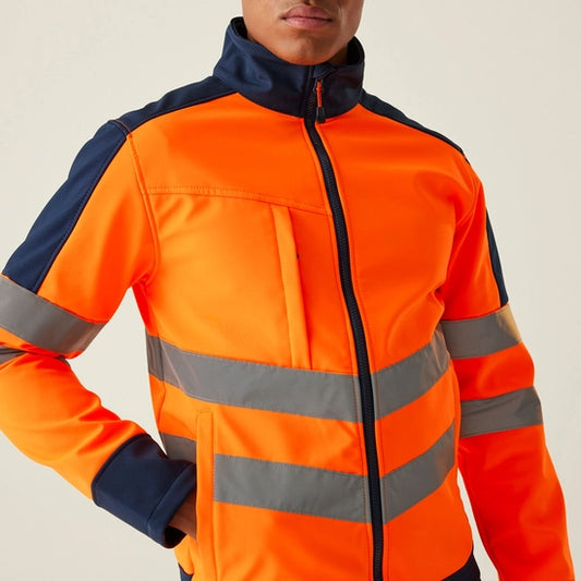 Regatta High Visibility Pro Hi-Vis Softshell Jacket-RG625