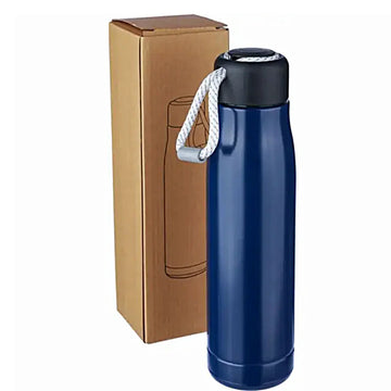 Kierrätetystä ruostumattomasta teräksestä valmistettu kaksiseinäinen juomapullo (500 ml) Solene