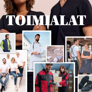 Vaatteet eri alojen tarpeisiin