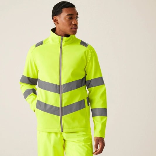 Regatta High Visibility Pro Contract Hi-Vis Ablaze 2L Softshell Jacket  RG712