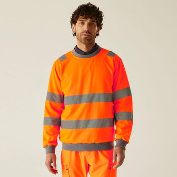 Regatta High Visibility Hi-Vis Pro Contract Crew Neck Sweatshirt RG8130