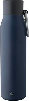 Kierrätetystä ruostumattomasta teräksestä valmistettu kaksiseinäinen juomapullo (600 ml) Cassian