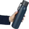 Kierrätetystä ruostumattomasta teräksestä valmistettu kaksiseinäinen juomapullo (600 ml) Cassian