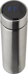 Ruostumattomasta teräksestä valmistettu termospullo (450 ml) LED-näytöllä Fatima